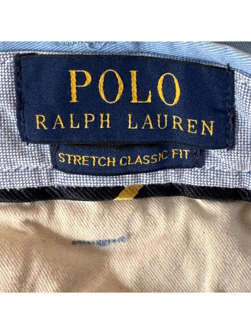 Polo Ralph Lauren Chino Shorts Mens 40 Blue Stretch Classic Fit 9 Inseam Flat - Picture 4 of 11